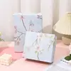 Caja de Regalo Floral con Tapa y Base, Caja de Regalo Navideña, Bufanda de Seda, Caja de Regalo para Bufanda de Seda, Caja Vacía para Souvenirs