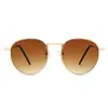 Óculos de Sol Redondos Metal Retro da Moda, Óculos de Sol Polarizados, Óculos de Sol para Uso Externo Unissex