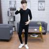 Calças de Outono para Adolescentes, Roupas Masculinas, Quentes e Aveludadas, Roupas de Outono para Estudantes, Conjunto Fino Masculino de Gola Redonda, Roupa Íntima para Estudantes do Ensino Fundamental