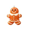 Boneco de Gengibre Boneco de Neve Pingente de Resina 3D Chaveiro Ornamento de Bolsa Desenho Animado Fofo Decoração de Celular Transfronteiriço