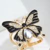 Nuevo Anillo/Pañuelo Decorativo de Moda de Nicho con Hebilla Adornada con Mariposas y Pedrería, Accesorios Versátiles de Moda de Lujo Ligero al por Mayor