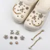 Novos Sapatos de Caverna Acessórios diy Flor de Sapato Removível Fivela de Sapato ins Moda Sapatos de Jardim Conjunto de Acessórios de Decoração