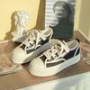 Zapatos de Lona Nuevos 2022 Femeninos Nicho Diseño Original Sensación Zapatos Blancos Femeninos ins Versátil de Moda Estudiante Zapatos de Plataforma
