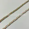 Cordón de encaje especial, cordón de borde curvo de doble cara dorado y plateado, manualidad DIY de bordado, encaje de onda de mariposa, cordón con borde de cuentas