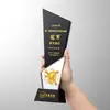 Nuevo Trofeo de Cristal Colorido y Creativo para Competiciones de Alta Gama, Premios de Campeón, Medallas de Equipo para Empleados Destacados y Fines Conmemorativos