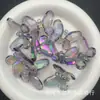 Acrílico Colorido Chapado en UV Mariposa Grande Tridimensional con Agujero Trasero Material de Accesorio para Colgar en el Coche Hecho a Mano DIY Brillante