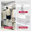 Estante de almacenamiento de armario abierto de metal, combinación de materiales de diseño para dormitorio en casa, marco de accesorio multifuncional