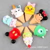Accesorios de Resina Minnie Unicornio Pegamento Crema Funda para Teléfono Celular Material de Helado Cono de Helado DIY Tocado Accesorios para el Cabello