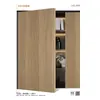 Puerta de granero Jianai, puerta sin pintar, puerta fantasma, puerta corredera, puerta de riel colgante, puerta corredera de madera WPC, exportación de fábrica al por mayor