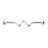 Conjunto de 6 Peças de Brincos Longos de Haste de Aço Inoxidável Mais Vendidos no Exterior, Piercings de Haste para Cartilagem da Orelha, Hastes Longas Estilo Ins para Hélice da Orelha, Duplo Piercing na Orelha, Em Estoque
