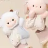 Brinquedo de pelúcia tipo puff, boneca de pelúcia de ovelhinha, fantoche de mão companheiro para apertar, brinquedo de pelúcia, presente de aniversário infantil para meninas