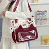 Mochila nueva estilo japonés, linda y de aspecto fresco, para estudiantes de secundaria mujeres, ligera y de gran capacidad, adecuada para tutorías, venta al por mayor
