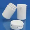 Moldeo por soplado por inyección 70ml botella con tapa abatible de lágrima chicle de xilitol pastilla botella de plástico vacía botella de polvo para dientes botella de polvo para cápsulas