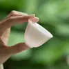 Taza de Té Glaseada de Color Puro Mi Yan con Juego de Posavasos Taza de Té Kung Fu Taza Individual Cerámica Hecha a Mano Taza de Degustación Fina Taza Maestra