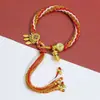 Joias Estilo Chinês Novo, Pulseiras Estilo Xizang, Pulseiras de Reencarnação Artesanais de Alta Qualidade Estilo Étnico, Joias Culturais Xizang Thangka