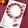 [pilha de ouro jade] cabaça em pó círculo duplo pulseira bodhi presente para amigas alto valor pulseira curinga atacado