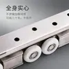 Ruedas Colgantes para Puertas Correderas de Acero Inoxidable con Rodamientos Silenciosos, Ruedas Colgantes para Puertas Correderas de Pista No Amortiguada para Puertas de Madera Maciza, de Alta Resistencia y Resistentes al Desgaste