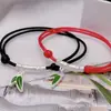 990 Gomas de Mascar Cintura Alta Prata Esterlina Corda de Mão Trançada de Bambu Pulseira de Corda Vermelha Benmingnian Presente Feminino para Namorada