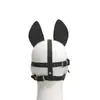 Bozal de Perro Sexy de Cuero Desmontable con Orejas Puntiagudas, Juguetes Alternativos para Adultos, Artículos para Coquetear, Juguetes para Parejas