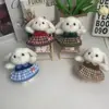 Juguete de Peluche Colgante de Conejo de Orejas Caídas de Alto Valor Estético, Muñeco de Conejo Pequeño, Decoración de Mochila para Parejas, Muñeco Llavero