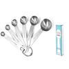 Juego de 7 cucharas medidoras de acero inoxidable herramientas para hornear con escala juego de cucharas medidoras cocina multiusos taza medidora de condimentos juego de 7 piezas