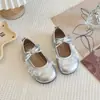 Zapatos de Princesa para Niñas 2026 Primavera y Otoño Nuevo Estilo Zapatos Mary Jane de Encaje para Niñas Zapatos Pequeños de Cuero con Lazo de Encaje para Niñas