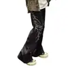 Wukong Goods Estilo High Street Americano Bordado de Espinas Jeans de Campana para Hombre Estilo Streetwear Gótico Oscuro Hip-Hop Pantalones Rectos Sueltos