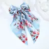 Grampo de Cabelo com Laço de Fita Floral Longo Transfronteiriço Estilo Francês Super Fada Coração de Menina Parte de Trás da Cabeça Acessórios de Cabelo com Laço Floral