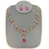 Joyas nupciales transfronterizas, joyas de boda, accesorios para vestido de novia de dos piezas, pendientes de perlas de diamantes de imitación, collar, traje para mujer