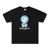 Camisetas de Marca de Moda Transfronteriza para Parejas para Hombres y Mujeres, Camiseta de Manga Corta con Cuello Redondo y Letras Digitales para Hombre, Cabeza de Mono Bape, Camiseta de Manga Corta para Mujer de Comercio Exterior
