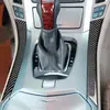 Aplicável ao Cadillac CTS 2008-2013, faixa decorativa externa da alavanca de câmbio, fibra de carbono, acessórios de decoração para modificação interna do carro