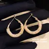 ¡Arracadas doradas con cuentas! Aretes de perlas con cuentas en forma de corazón, diseño único, exquisitos, modernos, versátiles, venta al por mayor de aretes