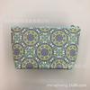 Bolsa Cosmética Geométrica Mandala Color Estilo Étnico PU Textura Estampada Portátil Impermeable Lavable Viaje Bolsa de Almacenamiento