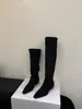 [] Botas Largas de Tacón Grueso Estilo Retro Francés Vaquero Occidental para Mujer 2026 Nuevas de Caña Alta Plegadas Apiladas Botas de Caballero