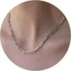 Amazon Cadena de eslabones Flash Transfronteriza Elegante Collar de Corazón Abierto Estrella Abierta Joyería de Moda Trendy para Chicas