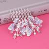 Pente de Noiva de Strass Novo da Coreia Joias Pente para Cabelo Coque com Laço Feminino Garfo de Cabelo Fabricante de Joias Atacado