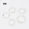 Conjunto de proteção cor ouro 14K/ouro antigo anel de conta anel passante anel de conta material para pulseira DIY colar brincos pingente