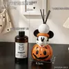 Enfeite de Aromaterapia Mickey Abóbora Sem Chama para Sala de Estar, Hall de Entrada e Mesa - Decoração Criativa e Personalizada para Casa