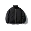 Ropa Vintage 2025 Invierno Nuevo Retro Japonés Desgastado Bolsillo Grande Cuello Alto Harrington Ropa de Trabajo Chaqueta de Algodón Cálida