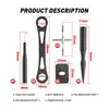 Herramientas de Mantenimiento para Carretes de Pesca con Señuelo, Extractor de Rodamientos de Bobina, Juego de Llaves de Reparación y Desmontaje, Herramientas de Modificación para Carretes de Baitcasting