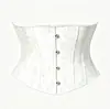 Corsé corto de estilo court europeo y americano con ballenas de acero para moldear el cuerpo, ceñir la cintura y controlar el abdomen, adecuado para llevar como prenda exterior