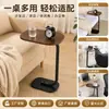 Mesa auxiliar de sofá mesa de noche móvil mesa de café pequeña para sala de estar estante de almacenamiento de mesita de noche para dormitorio mesa pequeña para balcón mini transfronteriza