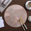 Tapete Americano de Mesa Floral em PVC Estampado a Quente Mais Vendido Transfronteiriço Lavável à Prova de Óleo Isolante Estilo Escandinavo Ins Tapete de Mesa Doméstico
