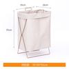 Cesta de Almacenamiento Plegable con Marco de Acero Transfronteriza Cesta para Ropa Sucia Caja de Almacenamiento para Baño Balcón Hogar Ropa Marco de Hierro