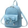 Arco bonito mochila de couro mulheres mini mochila