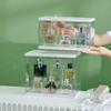 Caja de Almacenamiento para Perfumes Vitrina para Productos de Cuidado de la Piel Transparente a Prueba de Polvo Gran Capacidad Escritorio Dormitorio Tocador Almacenamiento de Cosméticos