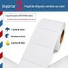 Etiqueta de três à prova de superfície eletrônica única 100 * 100 adesivo de papel térmico código de barras impressão etiqueta etiqueta papel 60 * 40mm