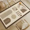 Mantel individual para mesa de comedor estilo Wabi-Sabi, Impermeable y a prueba de aceite, Mantel sin lavado, Sensación de lujo ligero y de alta gama, Mantel con aislamiento térmico, Mantel protector para mesa de centro resistente a altas temperaturas