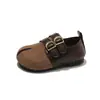 Zapatos Birkenstock para Niñas Mocasines Retro de Moda Otoño 2026 Nuevas Llegadas Zapatos Pequeños de Cuero con Suela Suave para Niños Zapatos Individuales para Niños Pequeños