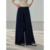 [Geming] Jeans Retrô Rasgado Lavado de Perna Reta para Mulheres Verão 2026 Novo Calça de Perna Larga com Cordão Bg119